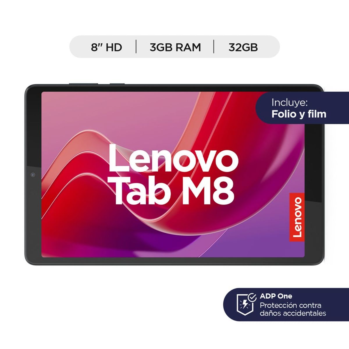 LENOVO - Tablet Lenovo M8 (4th gen) 8" HD WIFI RAM 3GB ROM  32GB Azul Incluye Folio y Film