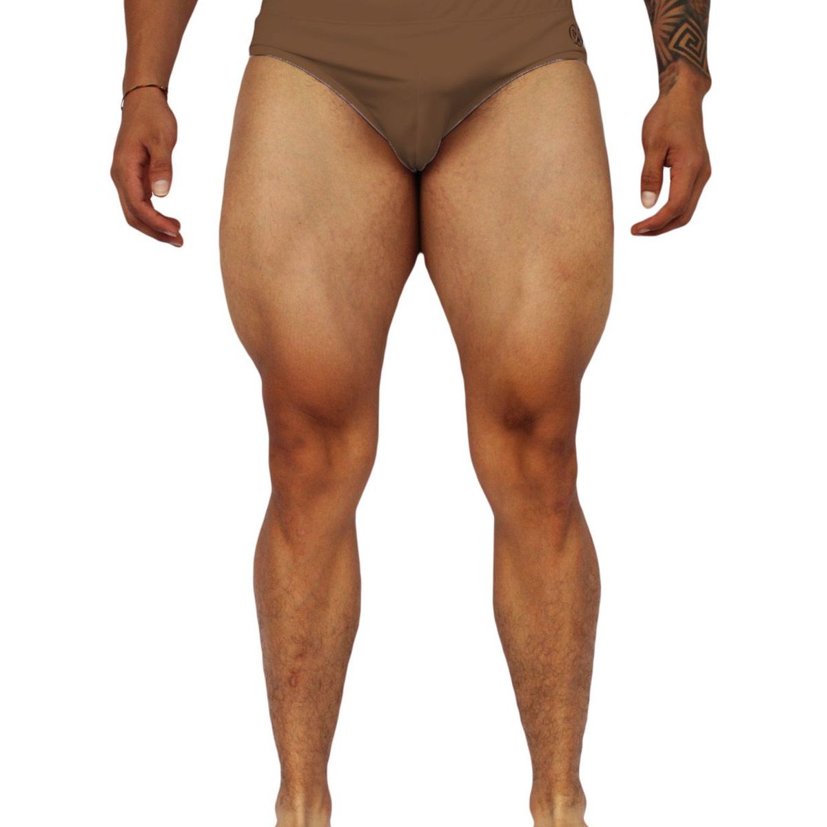 GENERICO - Traje De Baño Brief Clásico Liso Unicolor Mundo Alfa de Hombre
