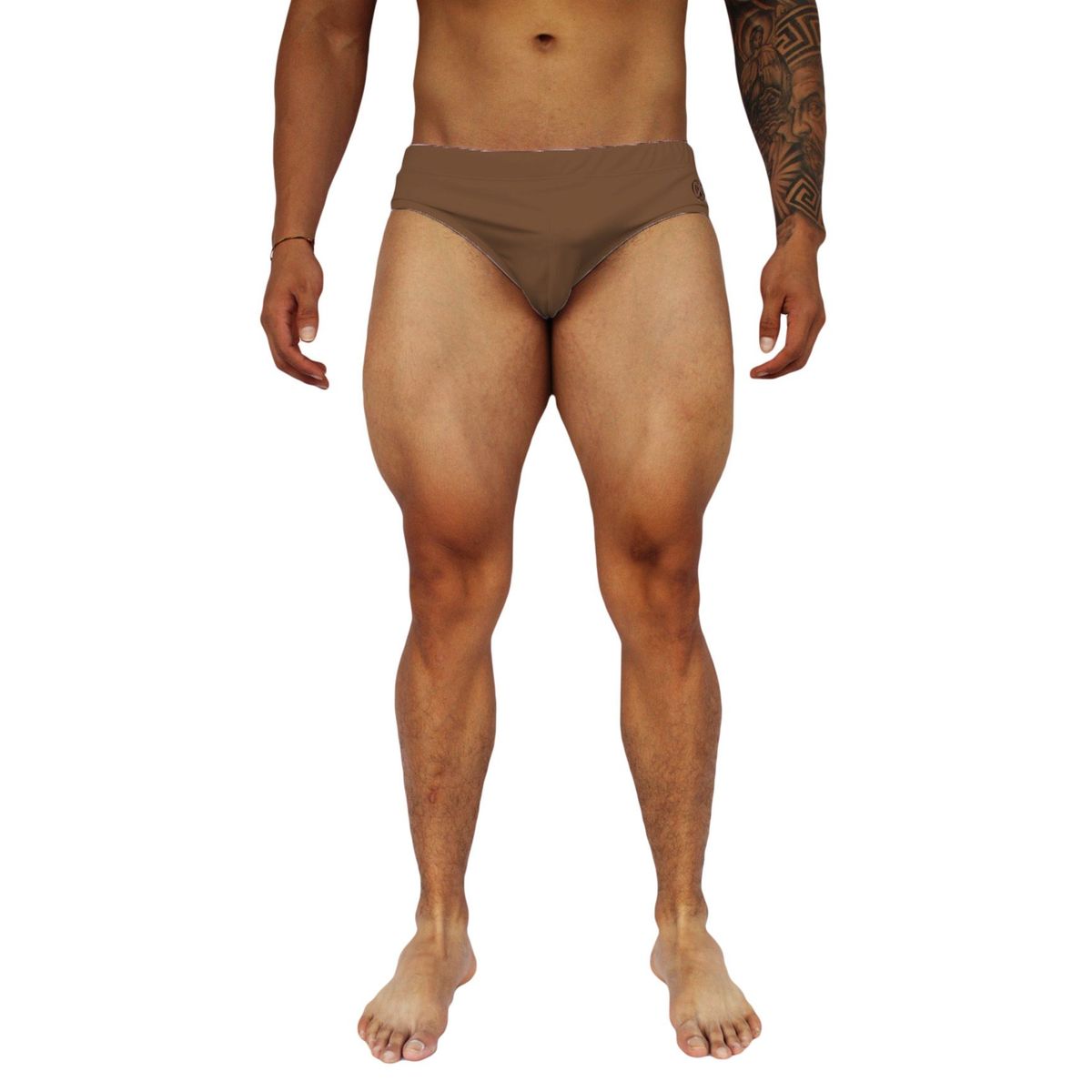 GENERICO - Traje De Baño Brief Clásico Liso Unicolor Mundo Alfa de Hombre
