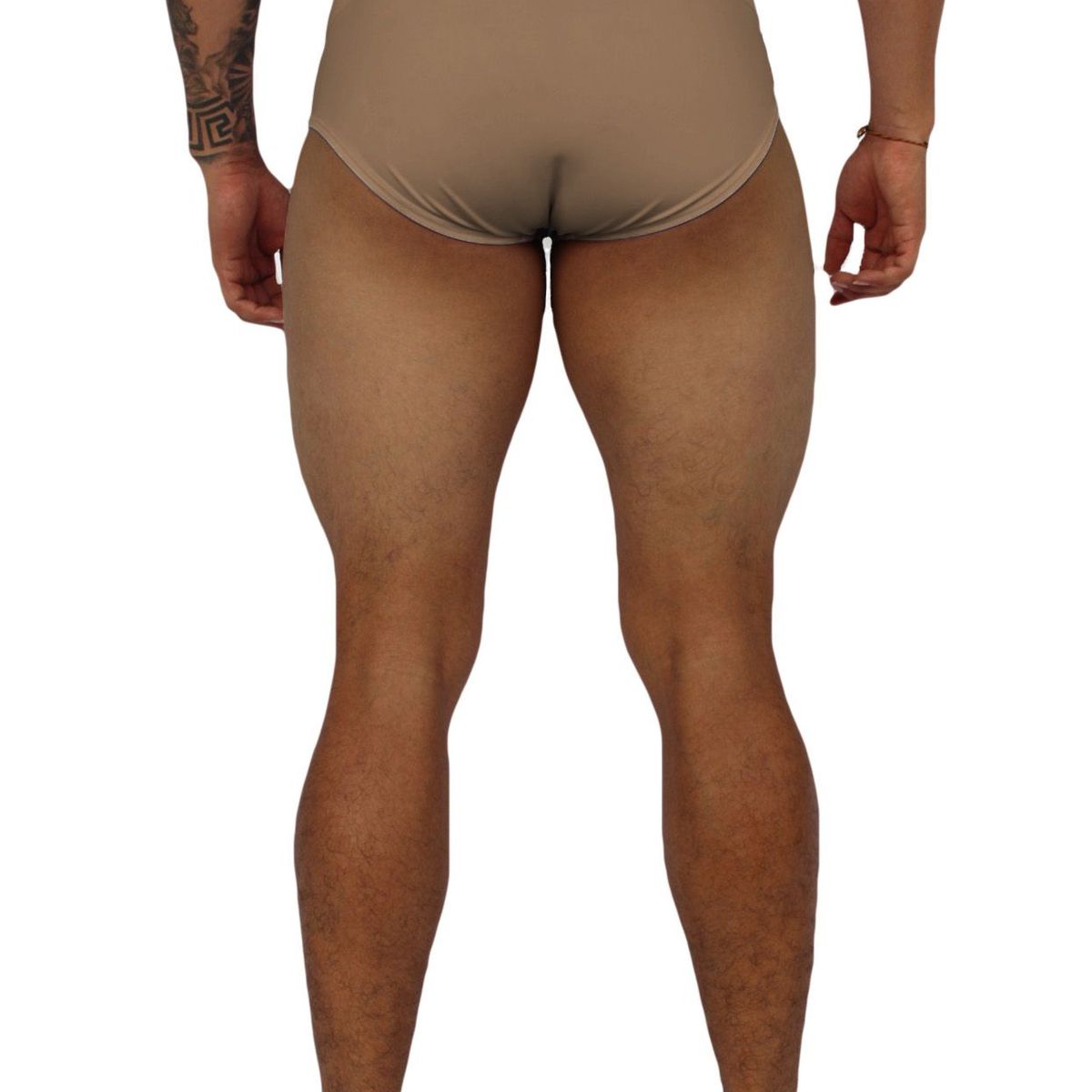 GENERICO - Traje De Baño Brief Clásico Liso Unicolor Mundo Alfa de Hombre