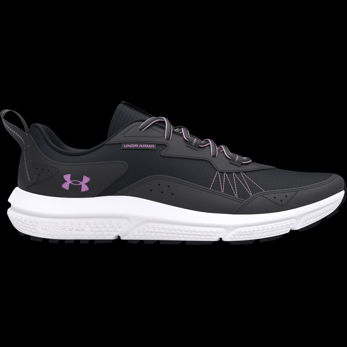 UNDER ARMOUR - UA W Charged Verssert 2 Tenis negro de mujer para correr