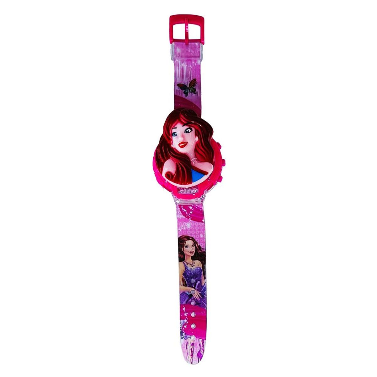 DAYOSHOP - Reloj Niñas Digital Luces Sonido Tapa Infantil Princesa Niña