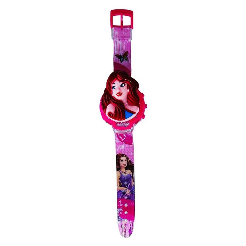 DAYOSHOP - Reloj Niñas Digital Luces Sonido Tapa Infantil Princesa Niña