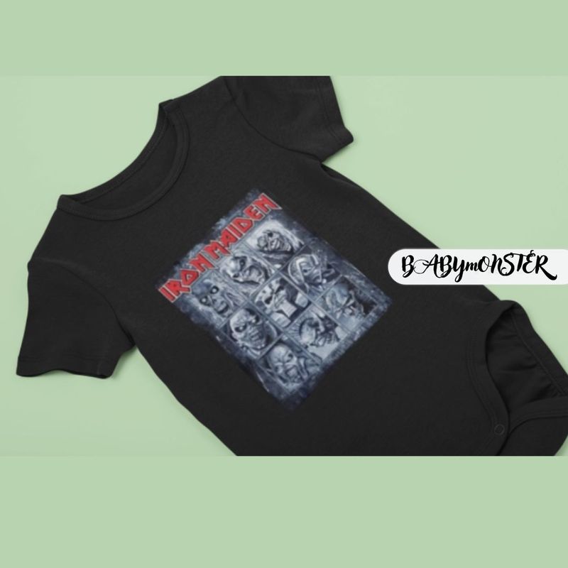 BABY MONSTER - Ropa Bebé Body-Bodie Rock Iron Maiden Baby Monster