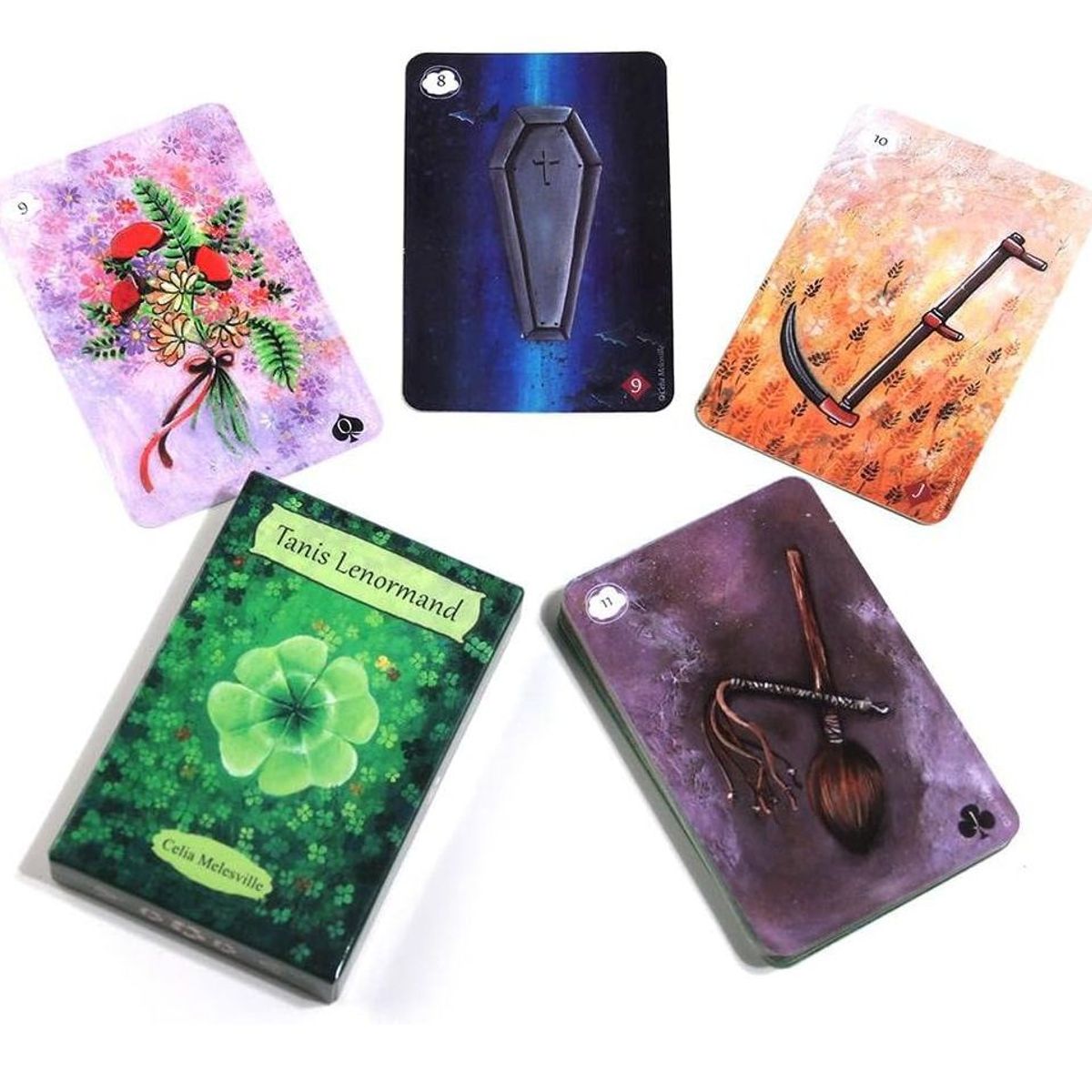 GENERICO - Tarot Oráculo Tanis Lenormand Para Principiantes X40 Cartas