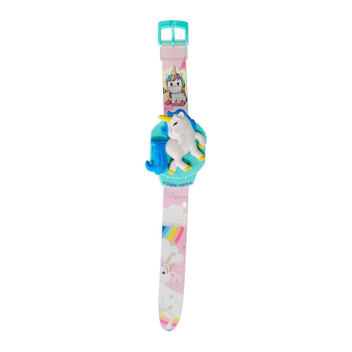 DAYOSHOP - Reloj Niñas Digital Tapa Infantil Unicornio Pony Niñas Poni