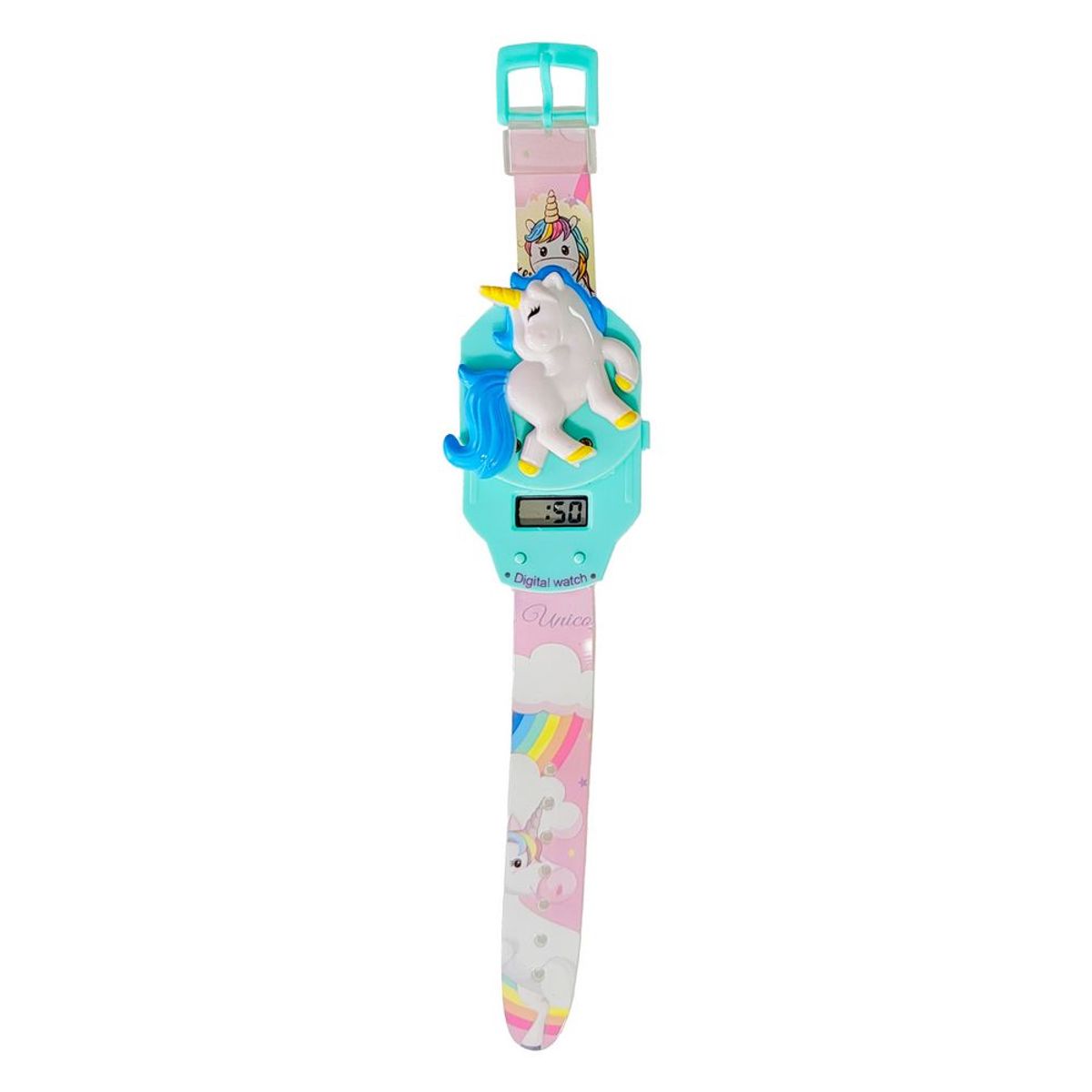 DAYOSHOP - Reloj Niñas Digital Tapa Infantil Unicornio Pony Niñas Poni