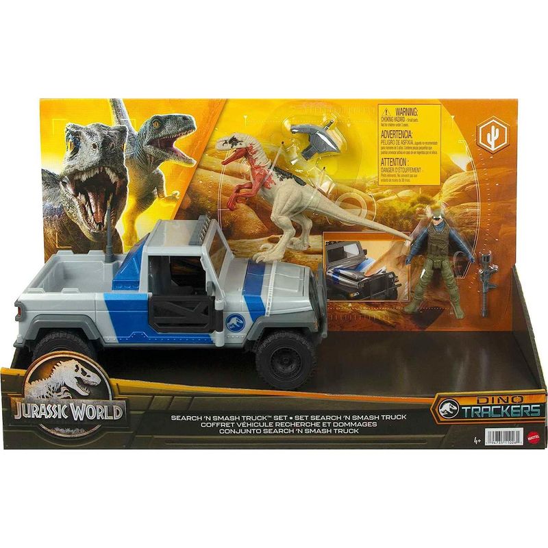 JURASSIC WORLD - Juego de camión de dinosaurio atrociraptor Jurassic World