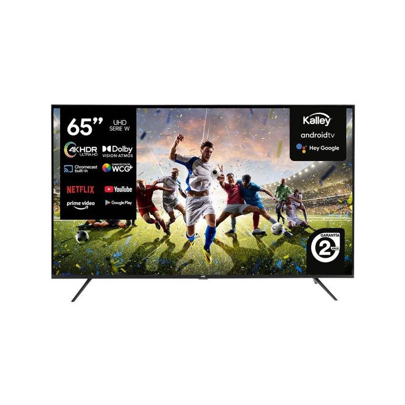 KALLEY - Televisor kalley 65" 164 cm atv65uhdw 4k-uhd led plano smart tv