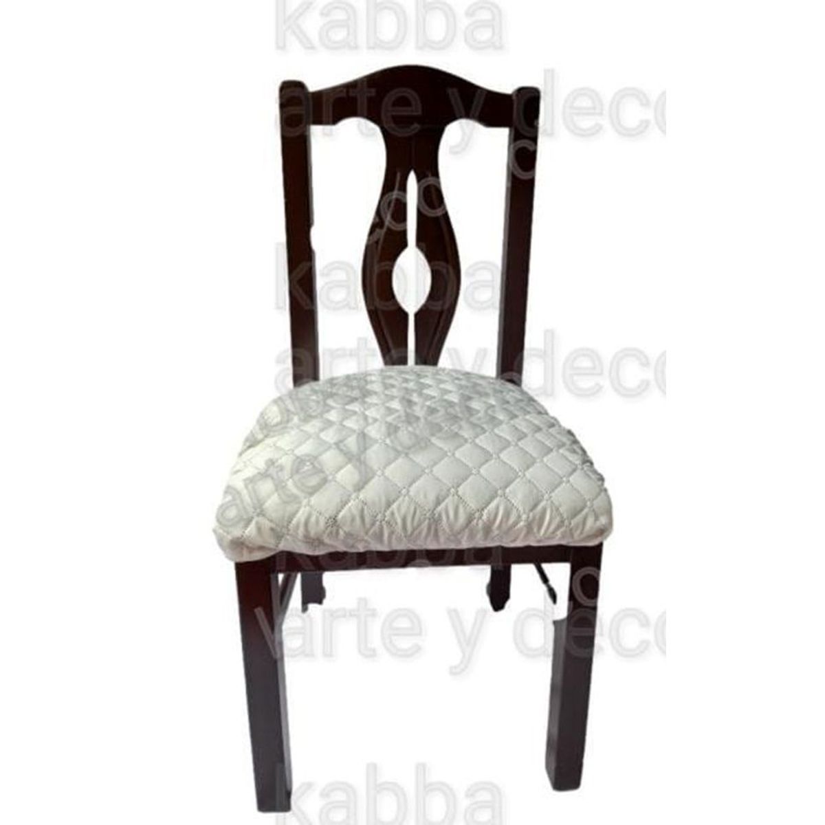 GENERICO - Set x 4 Protectores Para Sillas de Comedor Doble Faz Beige - Marrón