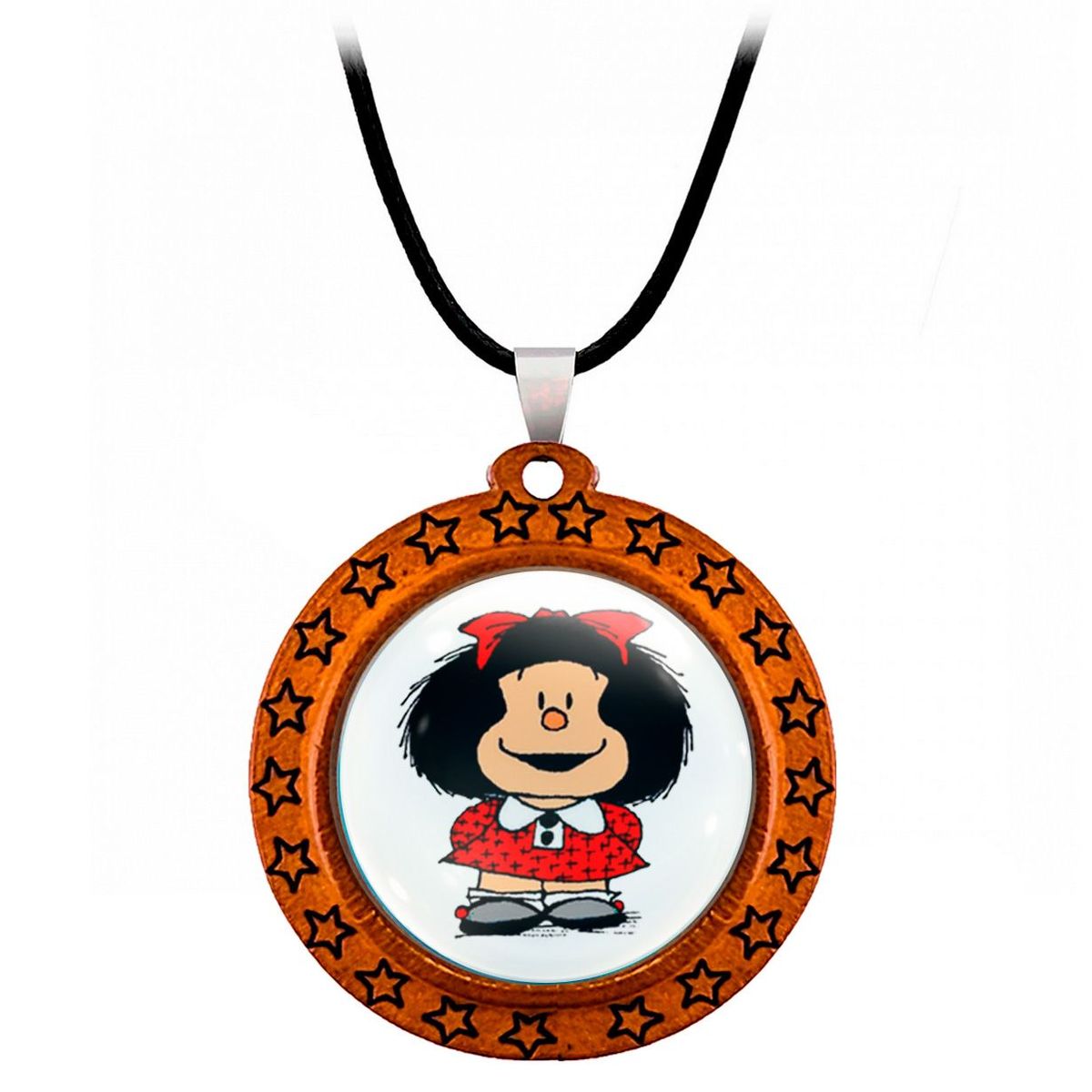 DAYOSHOP - Collar Mafalda Comic Mujer Detalle + Estuche