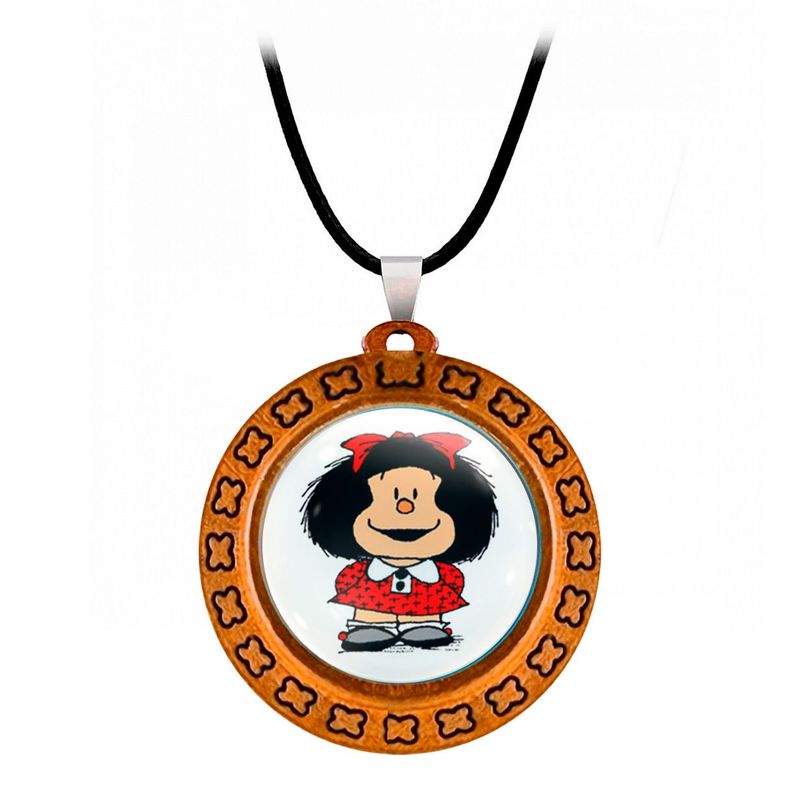 DAYOSHOP - Collar Mafalda Comic Mujer Detalle + Estuche