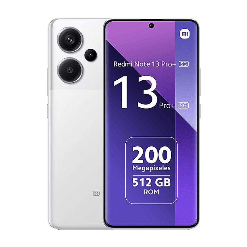 XIAOMI - Celular Xiaomi Redmi Note 13 PRO PLUS 5G 512GB 12GB RAM Blanco