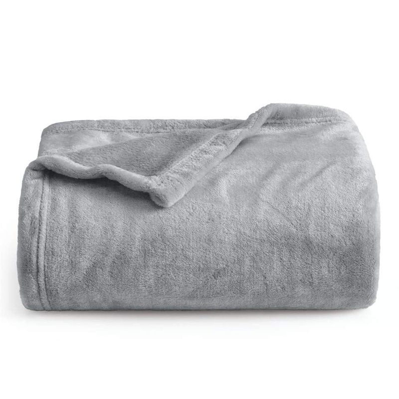 GENERICO - Cobija Manta Frazada Térmica Cama Doble Doble Gris