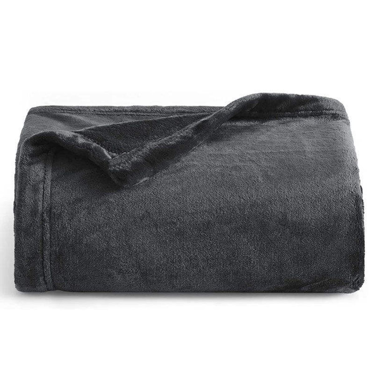GENERICO - Cobija Manta Frazada Térmica Cama Doble Negro 220X190 CM