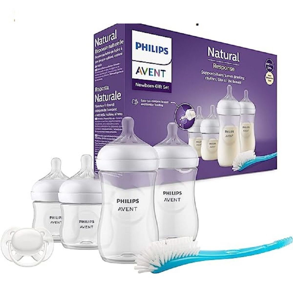 AVENT - Kit Teteros Avent Naturals Bebe Set 6 Piezas Anti-gases
