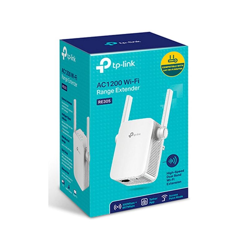 TP LINK - Extensor De Cobertura Tp Link Re305 Wi Fi Ac1200