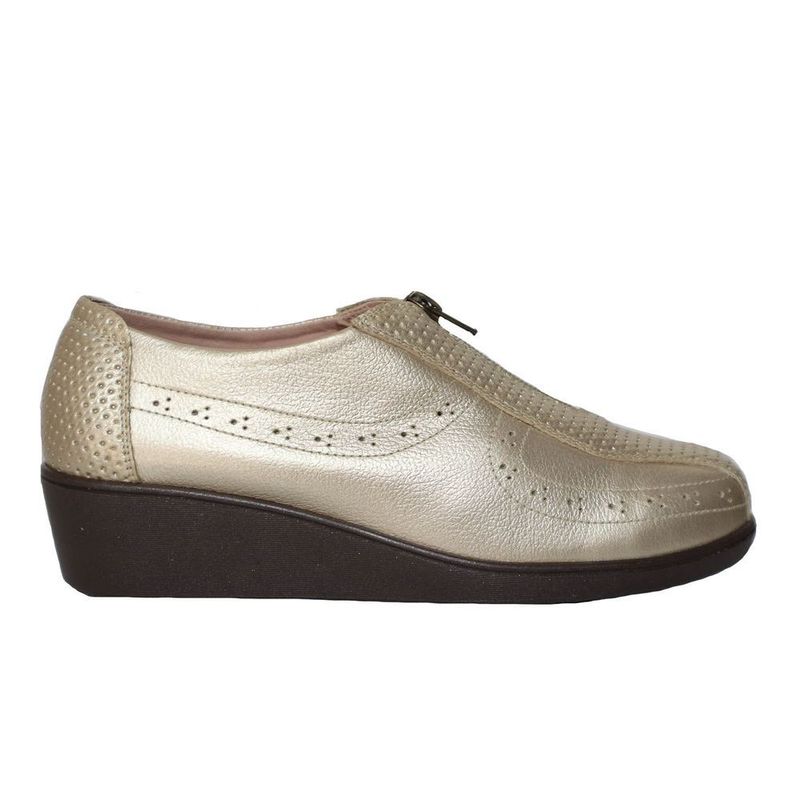 ZAVATTY - Mocasin para mujer H-ANDREA ORO CUERO ZAVATTY
