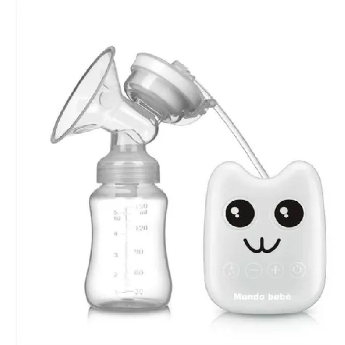 MUNDO BEBE - Extractor De Leche Materna Eléctrico Tetero Blanco