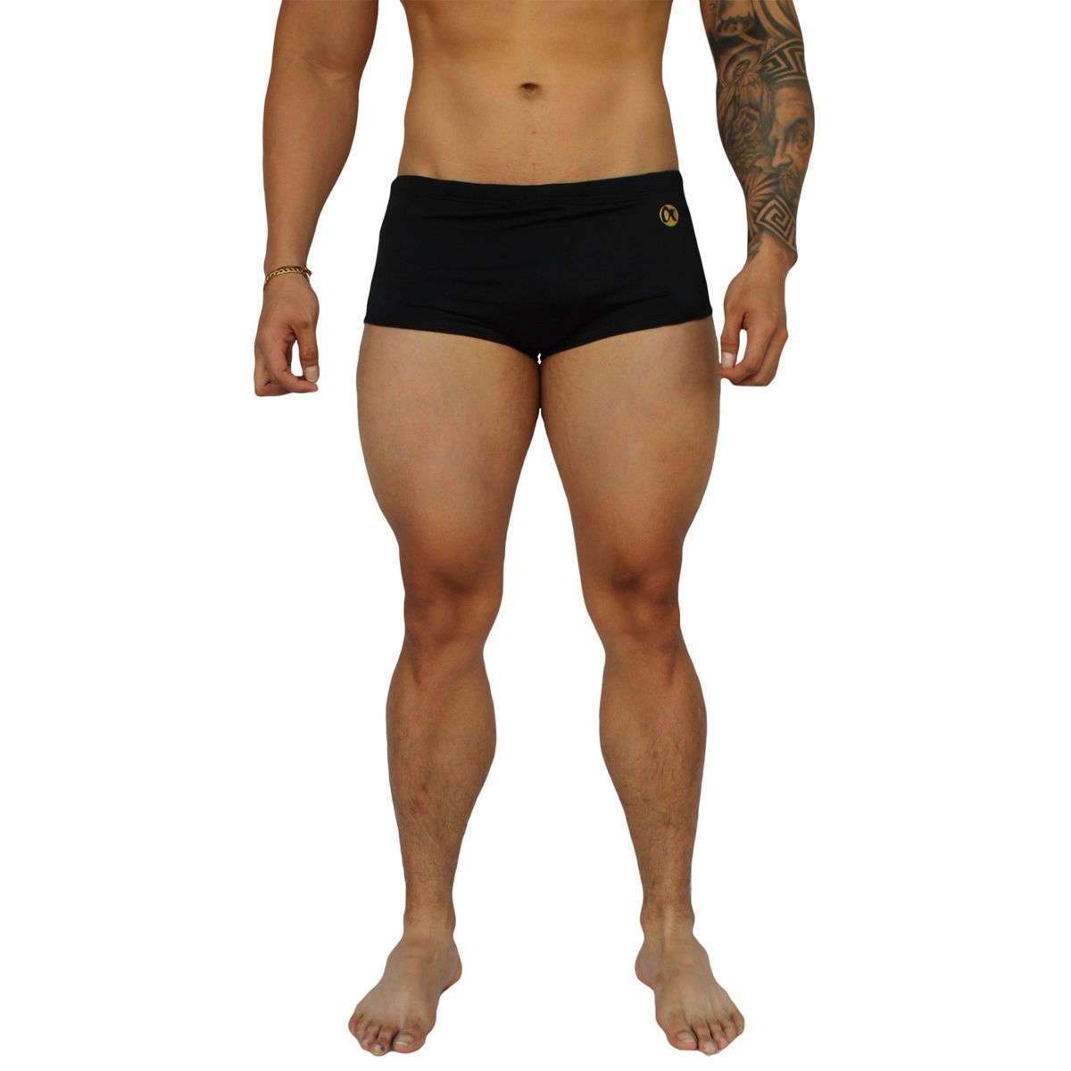 GENERICO - Traje De Baño Sunga  Boxer Lisa Unicolor Mundo Alfa de Hombre