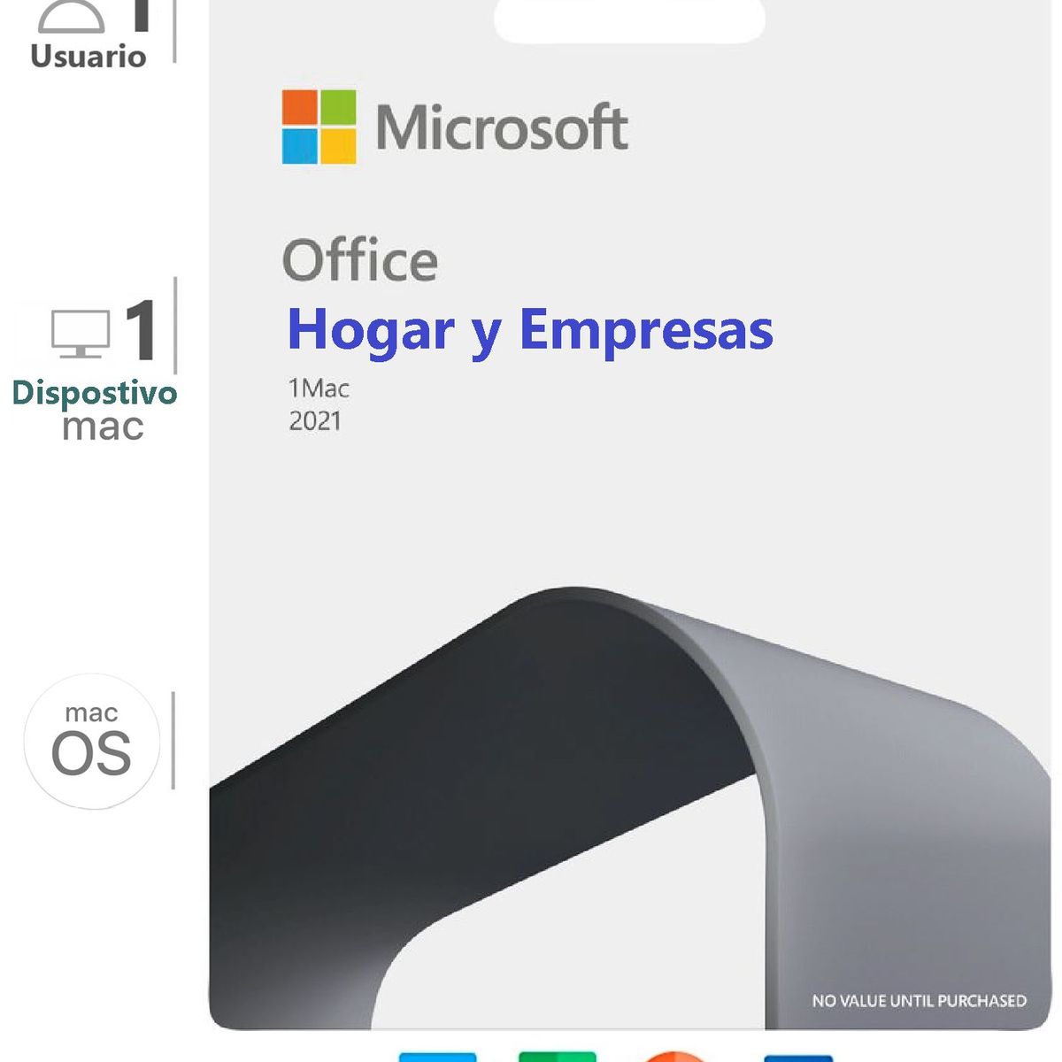 MICROSOFT - Office Hogar y Empresas 2021 1 Mac ESD