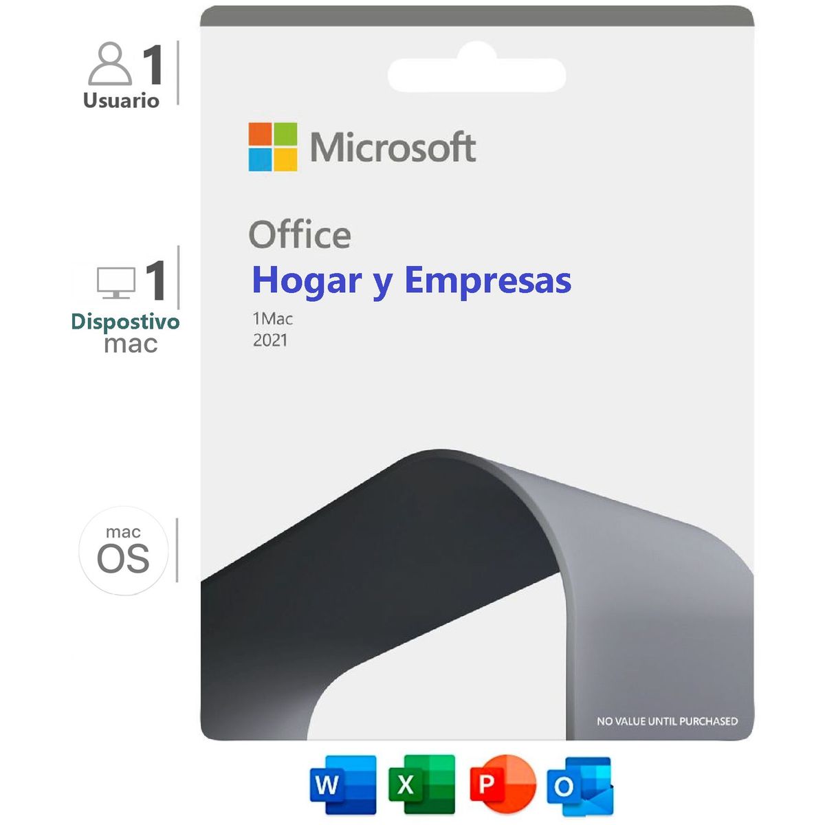 MICROSOFT - Office Hogar y Empresas 2021 1 Mac ESD