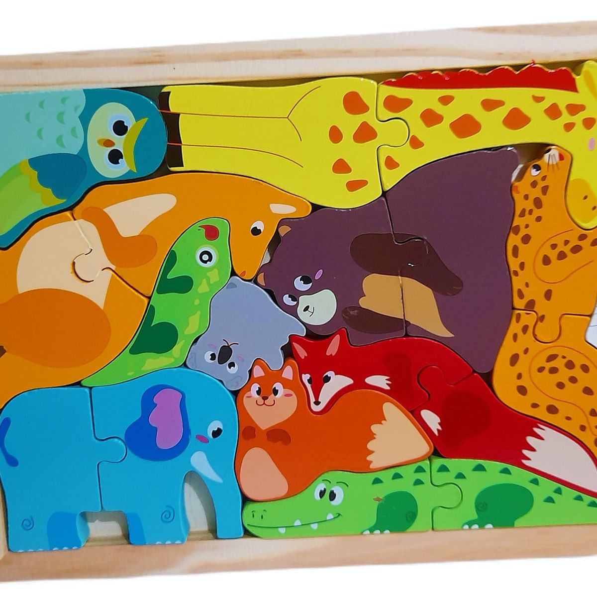 GENERICO - Super Rompecabezas Tangram En Madera De Dinosaurios Niños