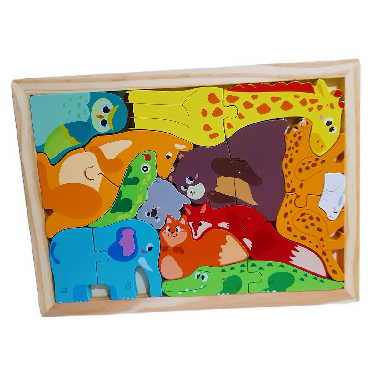 GENERICO - Super Rompecabezas Tangram En Madera De Dinosaurios Niños