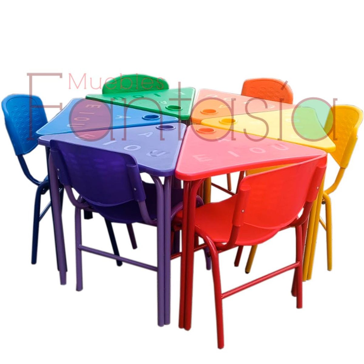 MUEBLES FANTASIA - Juego de Mesas Hexagonal