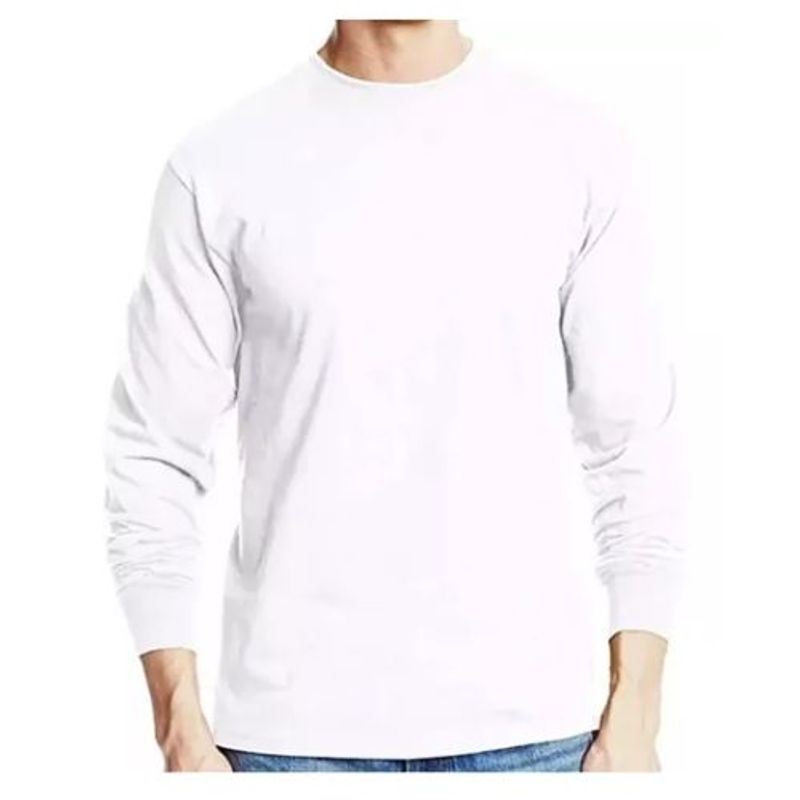 AFM - Camibusos Manga Larga 100% Algodón Cuello Redondo