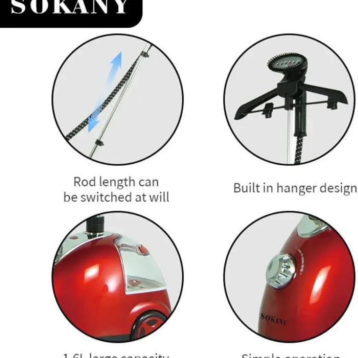 GENERICO - Vaporizador Plancha Vertical 1800W