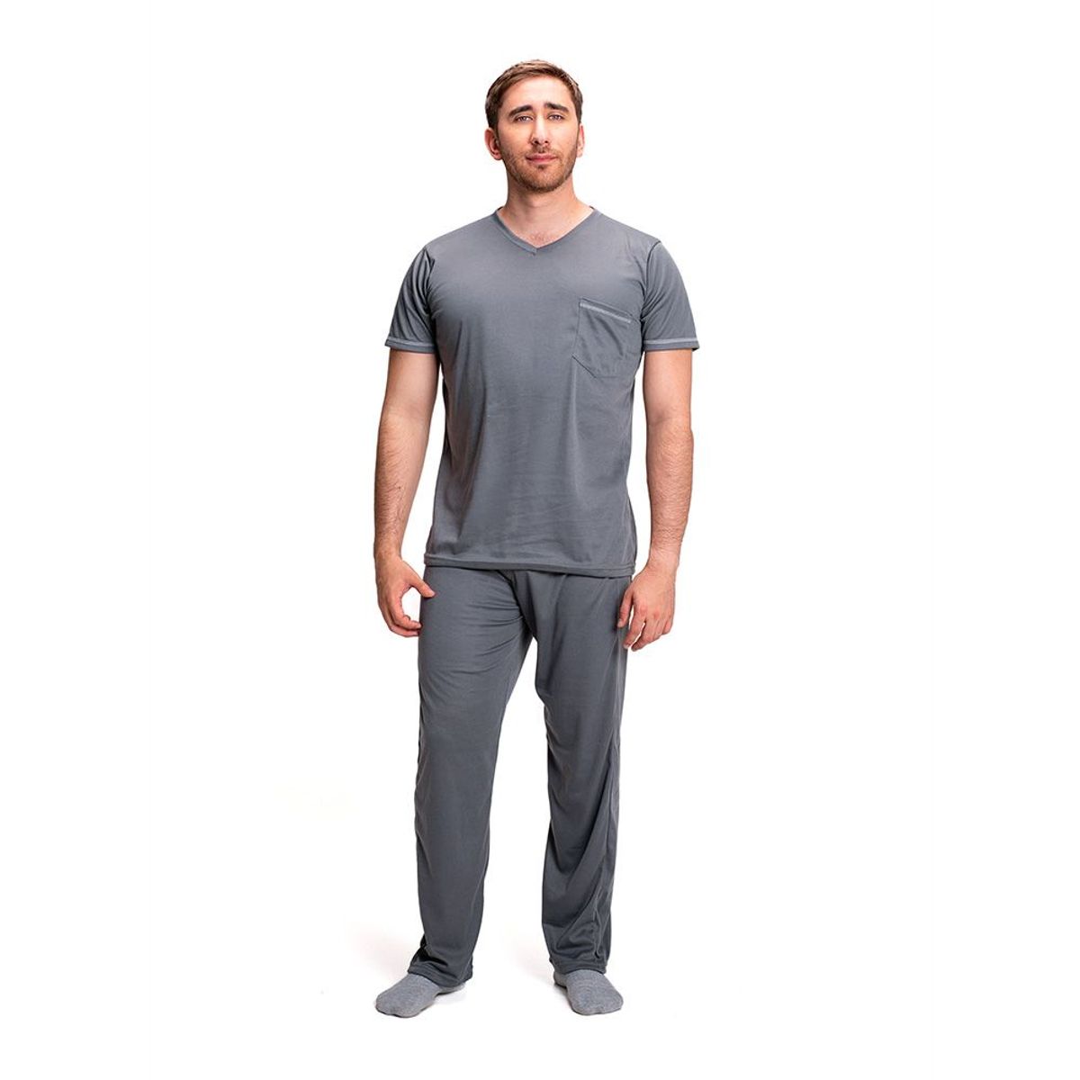 ROMANELLA - Pijama Para Hombre Martin Gris CL Romanella