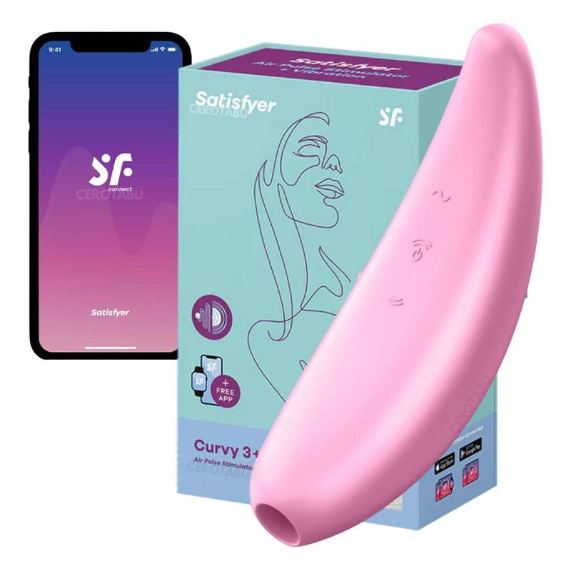 GENERICO - Satisfyer Succionador De Clitoris Curvy 3+ App