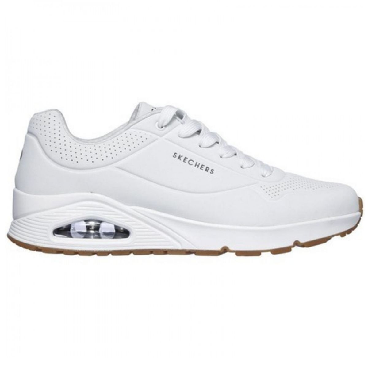 SKECHERS - TENIS SKECHERS BLANCO PARA HOMBRE SK UNO STAND ON AIR WHITE 52458WHT