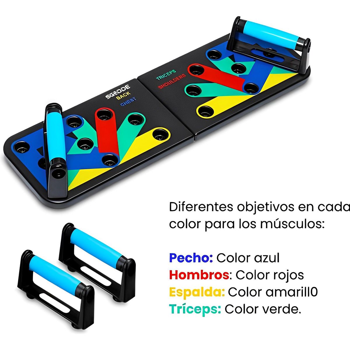 MILOPTS - Tabla Push Up Sistema Completo De Flexiones