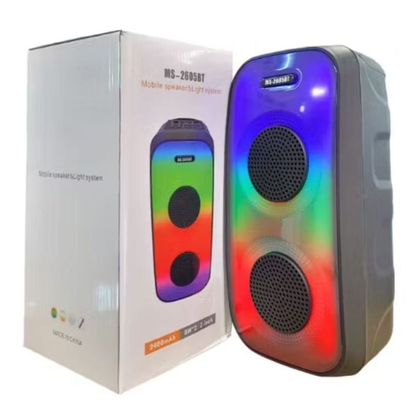 GENERICO - Parlante portátil recargable de luces dt-133