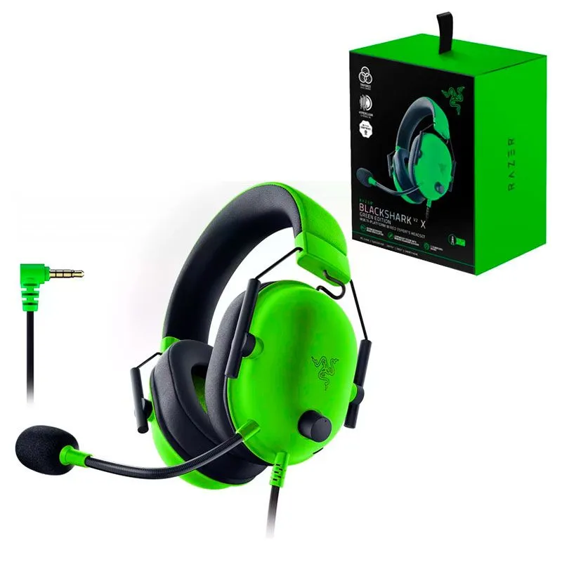 RAZER - Diadema Razer BlackShark V2 X - Wired Gaming Headset - Green