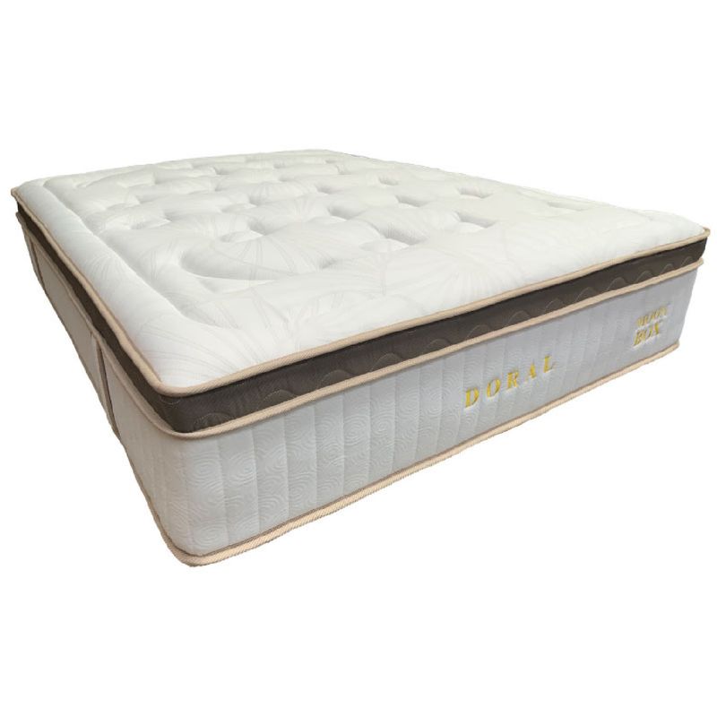 COLCHONES MOON - Colchon Cama DOBLE  140 x 190 DORAL BOX Ortopedico Resortado POCKET