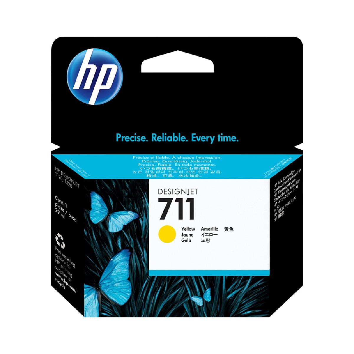HP - Cartucho De Tinta Hp 711 Amarillo 29ml