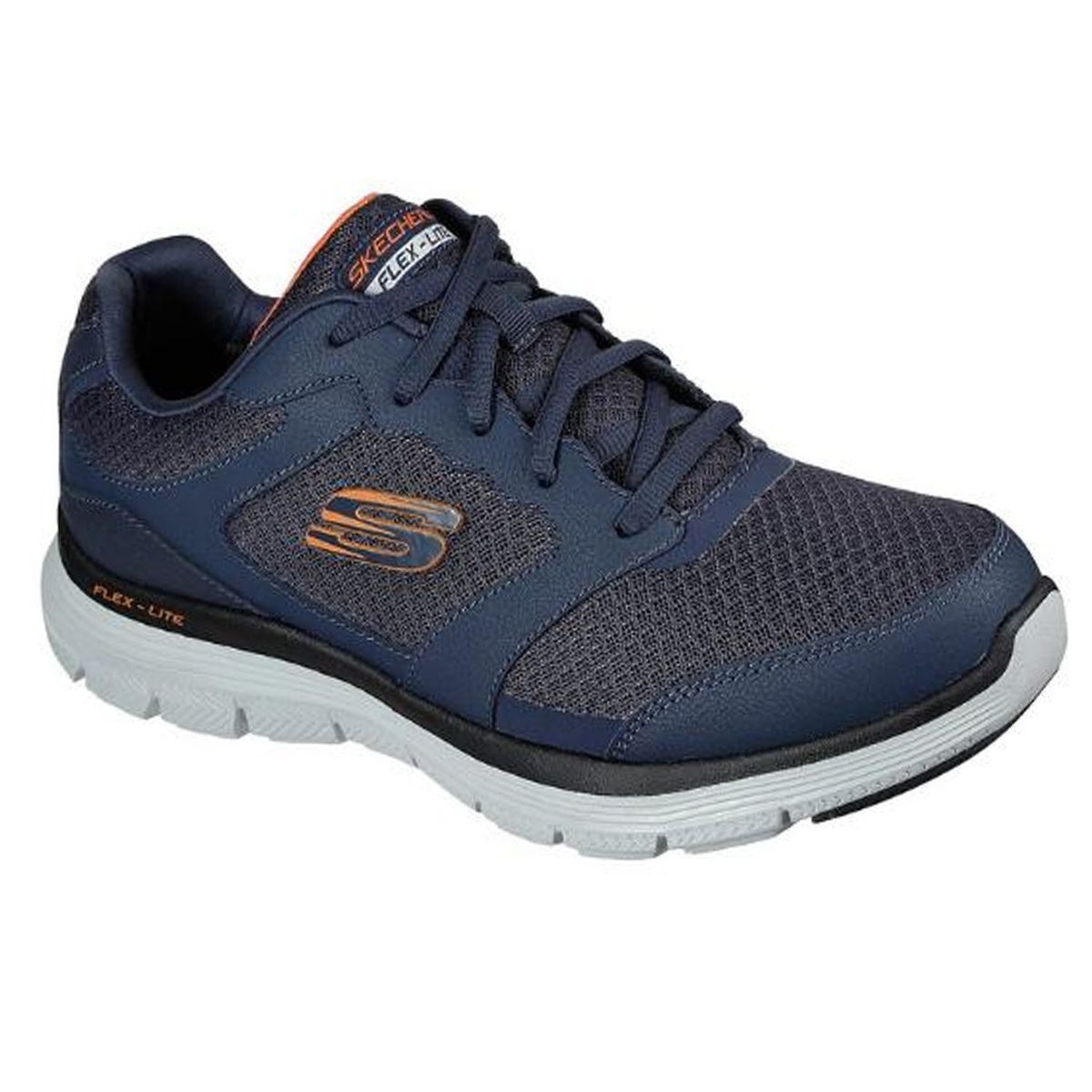 SKECHERS - TENIS SKECHERS AZUL PARA HOMBRE SK FLEX ADVANTAGE 40 NAVY 232225NVY