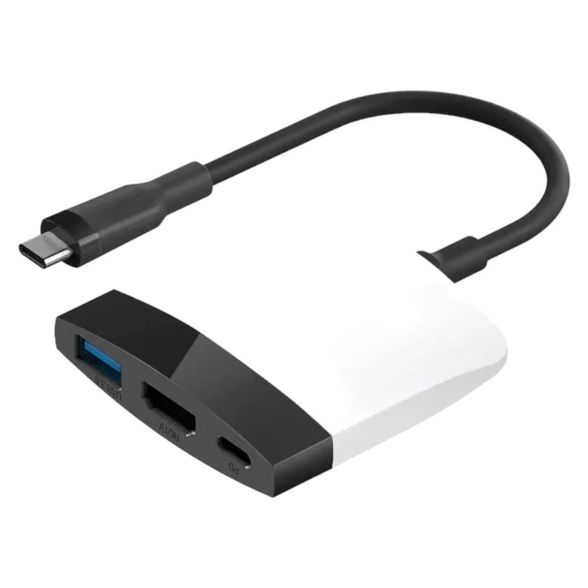 GENERICO - Adaptador Hagibis Usb-c A Hdmi Para Nintendo Switch Mac Android Blanco