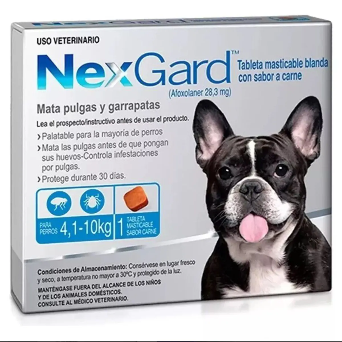 GENERICO - Antipulgas para perro Nexgard 4-10kg