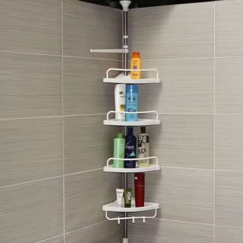 GENERICO - Estante Esquinero Para Baño Ajustable Altura Hasta 260m