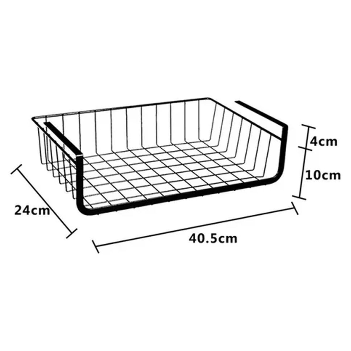 GENERICO - Cesta Organizadora De Cocina Estante Almacenamiento Metalico