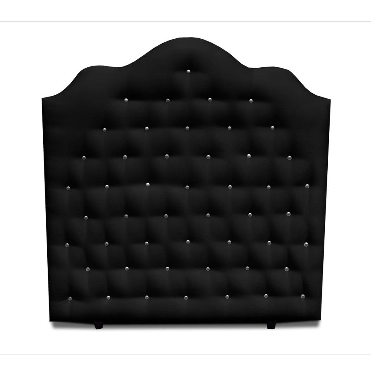 MAGIC CLASS - CABECERO DEACON DE PISO120X120 ECOCUERO NEGRO