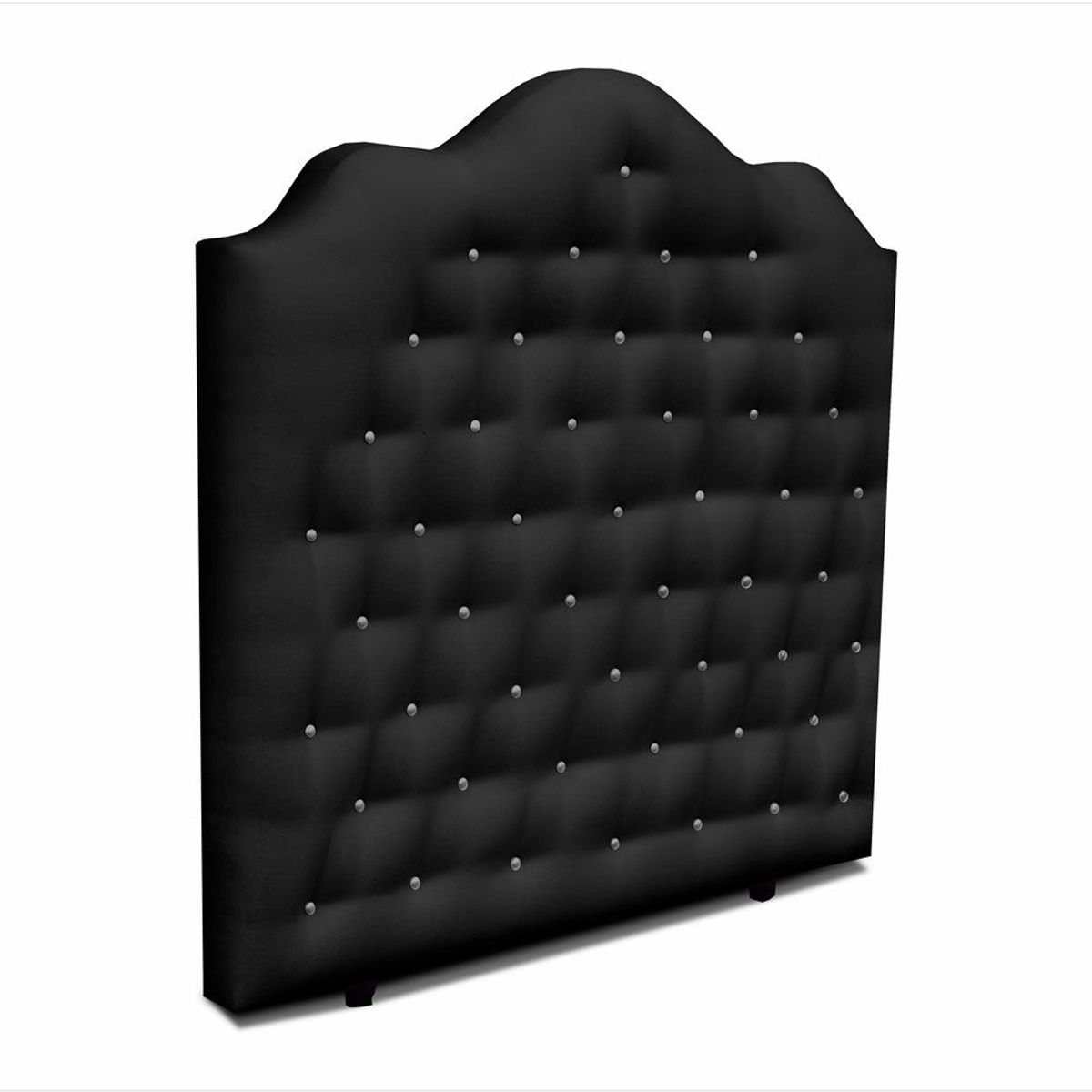 MAGIC CLASS - CABECERO DEACON DE PISO120X120 ECOCUERO NEGRO