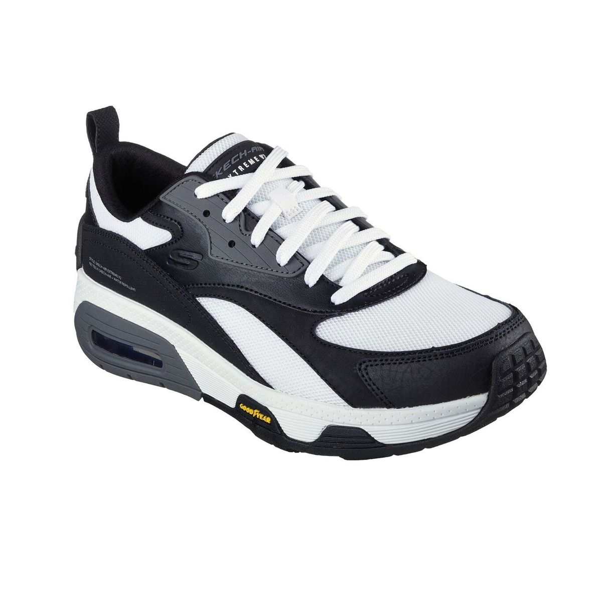 SKECHERS - TENIS SKECHERS NEGRO PARA HOMBRE SK SKECH AIR EXTREME V2 BLACK WHITE 232255BKW