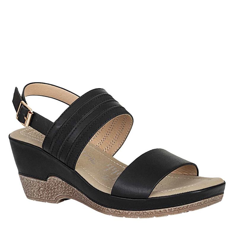 FRATTINI - Plataforma de Mujer marca FRATTINI en Color NEGRO  / SAND.3J8130-10