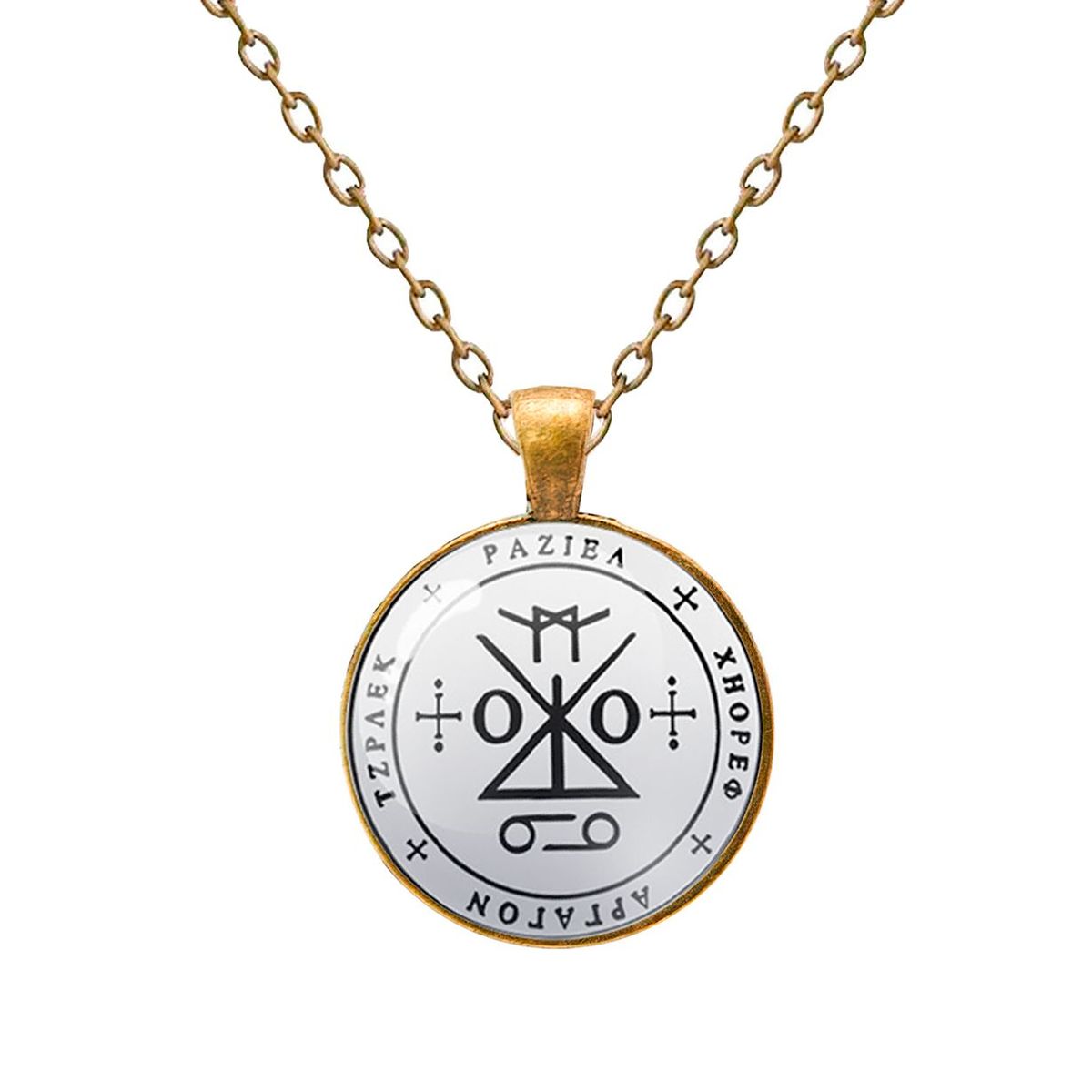 DAYOSHOP - Collar Raziel Arcangel Simbolo Unisex Detalle + Estuche