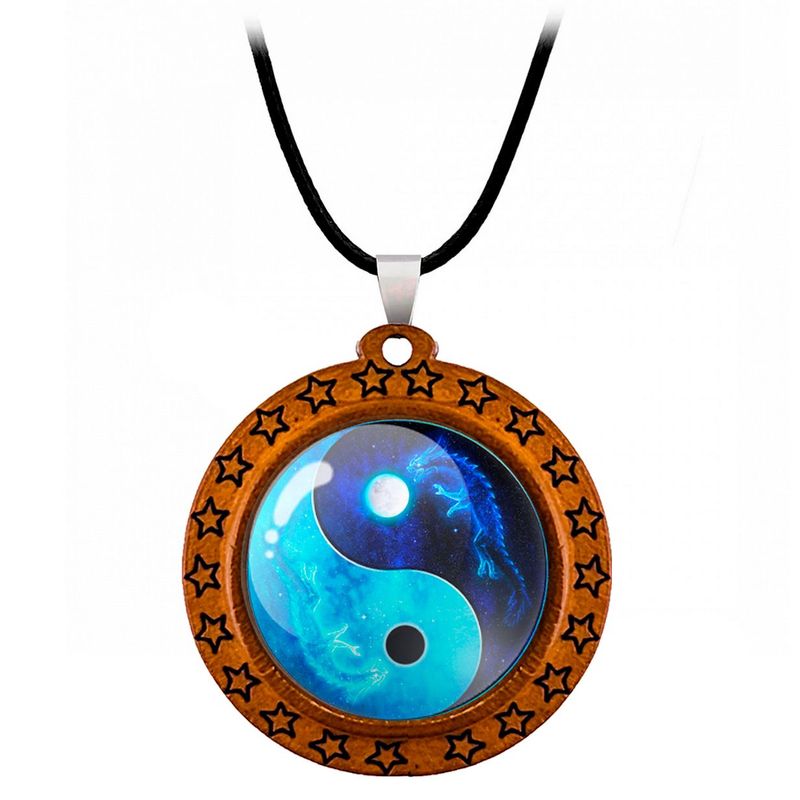 DAYOSHOP - Collar Yin Yang Yinyang Yin Yan Unisex + Estuche
